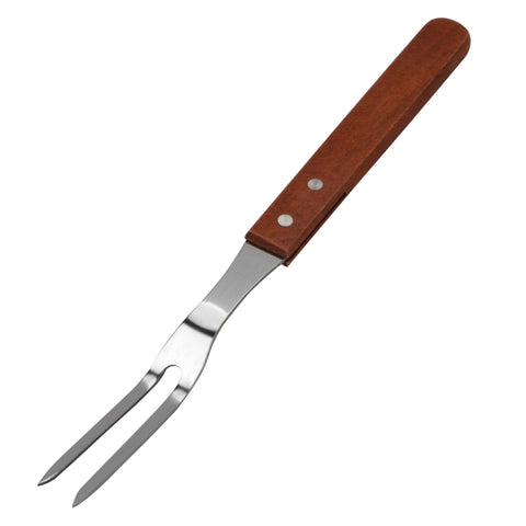 superior-equipment-supply - Winco - Pot Fork 12-5/8" Stainless Steel With Wooden Handle