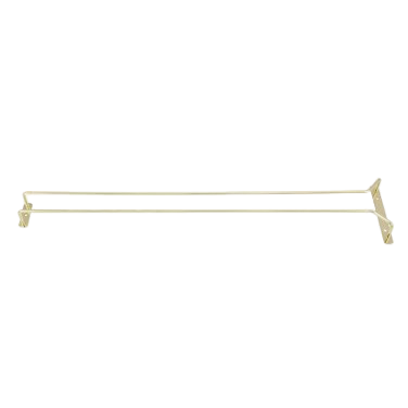 Wire Glass Hanger Brass Plated 24"