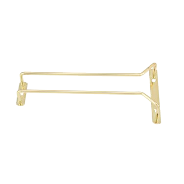 Wire Glass Hanger Brass Plated 10"