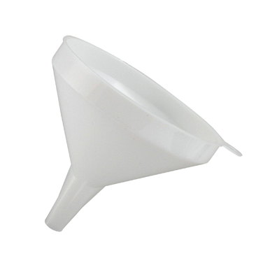 Funnel 16 oz. White Plastic 5-1/4" Diameter