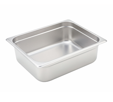 superior-equipment-supply - Winco - Winco Stainless Steel 1/2 Size Steam Table Pan 4" Deep Half Size Anti-Jamming