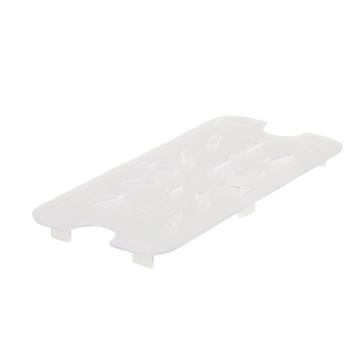 Poly-Ware Drain Shelf for 1/4 Size Food Pan Polycarbonate 8" x 3-15/16"