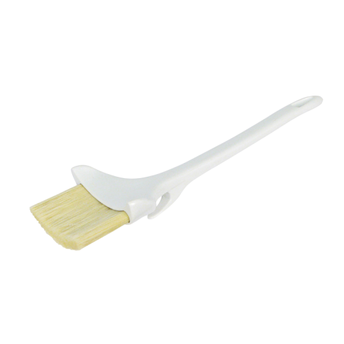 Pastry Brush with Hook Boar Hair Bristles with Plastic Handle 3" Wide