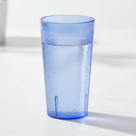Winco Pebbled Tumbler Plastic Blue 8 oz. PTP-08B