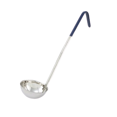Color-Coded Ladle 16-1/2" Handle Stainless Steel 8 oz. Blue