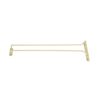 Wire Glass Hanger Brass Plated 16"