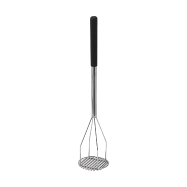 Potato Masher Nickel Plated with Chrome Plated & Polypropylene Handle 5" Diameter x 24-1/2"L