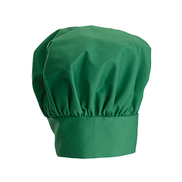 superior-equipment-supply - Winco - Chef Hat Bright Green 13" Adjustable Velcro