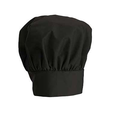 superior-equipment-supply - Winco - Chef Hat Black 13" Adjustable Velcro