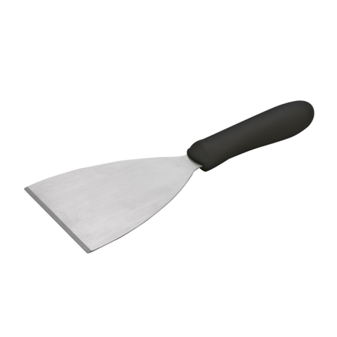 Scraper Stainless Steel with Black Polypropylene Handle 4-7/8" x 4"