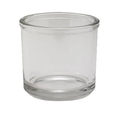 Condiment Jar Round 7 oz. Clear Glass 3" x 3" - One Dozen
