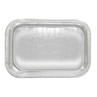 Serving Tray Rectangular Chrome Plated 18" x 12-1/2"