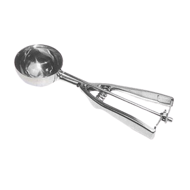Disher/Portioner 3-3/4 oz. Size 10 18/8 Stainless Steel 2-5/8" Diameter