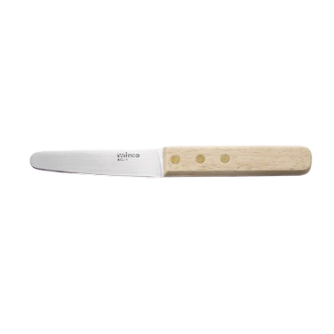 Oyster/Clam Knife 3-1/2" Stainless Steel Blade with Wooden Handle 7-1/2" O.A.L.