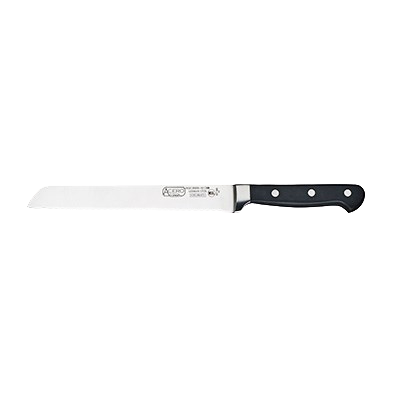 Acero Bread Knife Forged 8" Stainless Steel Blade with Black POM Handle 13-1/4" O.A.L.