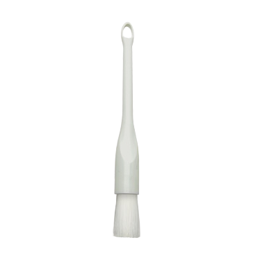 Pastry Brush White Plastic Handle with Nylon Bristles 1" Diameter