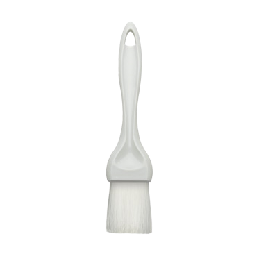 Pastry Brush White Plastic Handle with Nylon Bristles 1-1/2" Wide