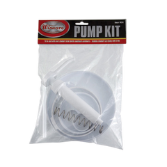 Pump Kit with Standard Pump & 5 Lids White Plastic