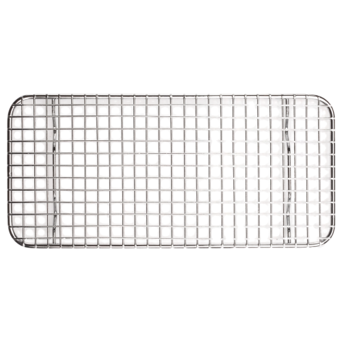 Wire Pan Grate 1/3 Size Raised Feet Rust-Resistant Stainless Steel 5" x 10-1/2"