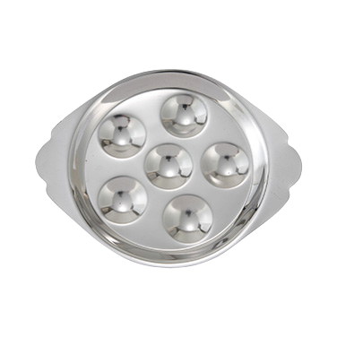 Snail Dish 6 Holes Stainless Steel