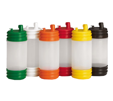 TableCraft Cash & Carry PourMaster® Complete Unit 1 quart Assorted Color Caps Polyethylene