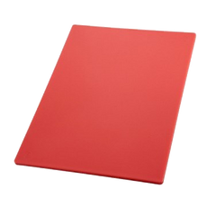 Cutting Board Red Polypropylene BPA Free 12" x 18" x 1/2"
