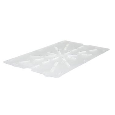 Poly-Ware Drain Shelf for Full Size Food Pan Polycarbonate 18-5/16" x 10-1/4"
