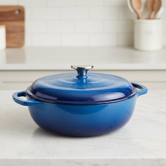 Lodge Cast Iron Dutch Oven Blue 3 Qt. EC3D33