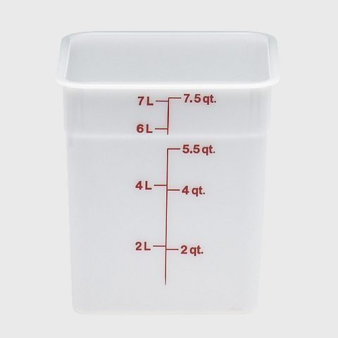 CamSquare Polyethylene Food Storage Container 8 Qt. White