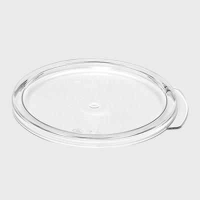 Camwear Polycarbonate Round Food Storage Container Cover 1 Qt. Clear