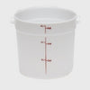 Cambro Polyethylene Round Food Storage Container 6 Qt. White