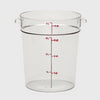 Camwear Polycarbonate Round Food Storage Container 4 Qt. Clear