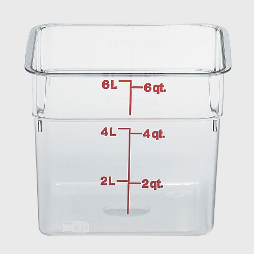 CamSquare Polycarbonate Food Storage Container 6 Qt. Clear