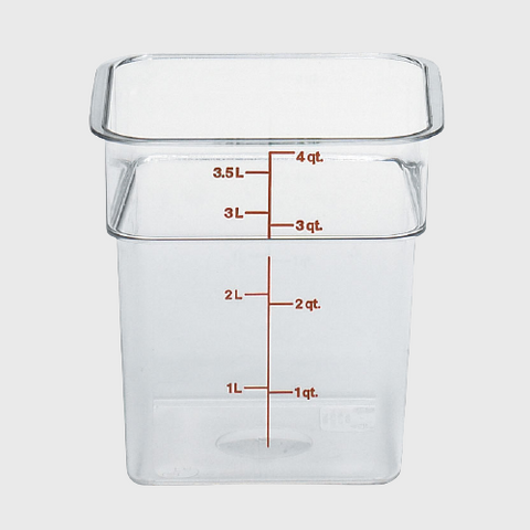 CamSquare Polycarbonate Food Storage Container 4 Qt. Clear