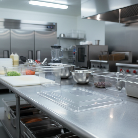 Cambro Camwear Rectangular Food Pan Cover Clear 18" x 26" 1826CCW135