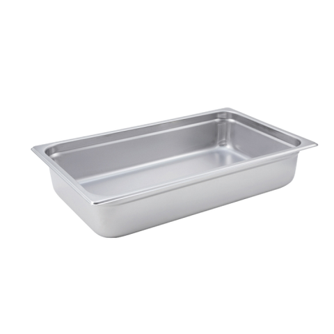 Steam Table Pan Full Size 24 Gauge 18/8 Stainless Steel 20-3/4" x 12-3/4" x 4"