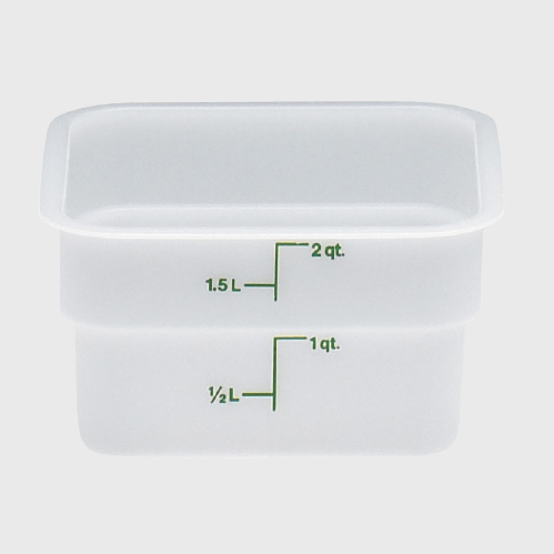 CamSquare Polyethylene Food Storage Container 2 Qt. White