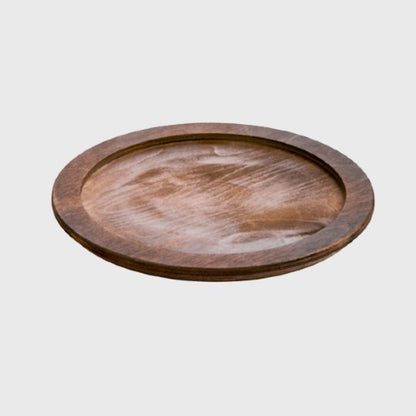 Lodge Round Walnut Wood Underliner 8" U3RP