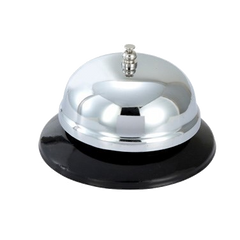 Call Bell Round Plastic Base Chrome Plated 4" Diameter