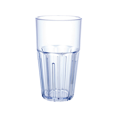 Tumbler Havana Ribbed 16 oz. Blue SAN Plastic - One Dozen