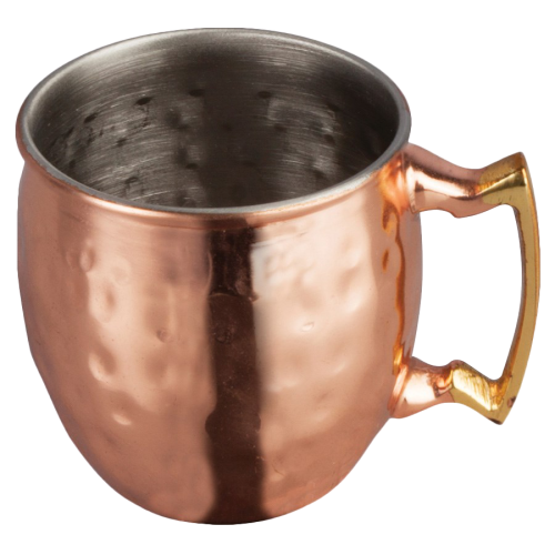 Mini Moscow Mule Mug Copper Plated Stainless Steel 2 oz. - 4 Mugs / Set