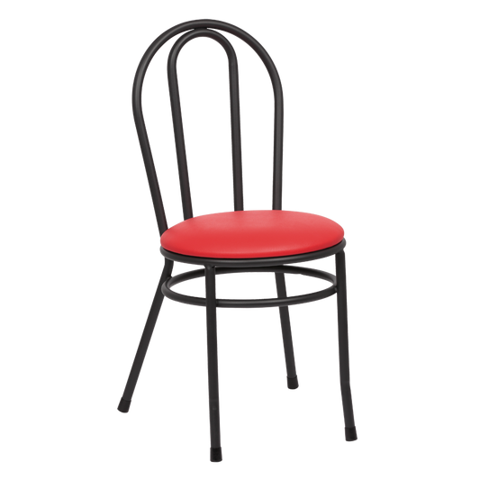 superior-equipment-supply - Royal Industries - Royal Industries Hairpin Back Steel Frame Red Vinyl Side Chair