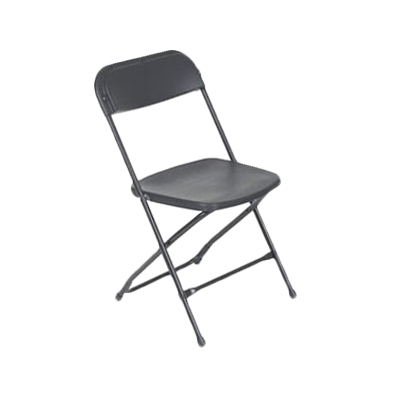 superior-equipment-supply - Royal Industries - Royal Industries Steel Framed Plastic Seat & Back Black Folding Chair Back