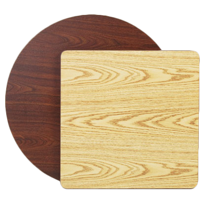superior-equipment-supply - Royal Industries - Royal Industries Melamine Tops 24"x 24" Oak/Walnut Square Table Top