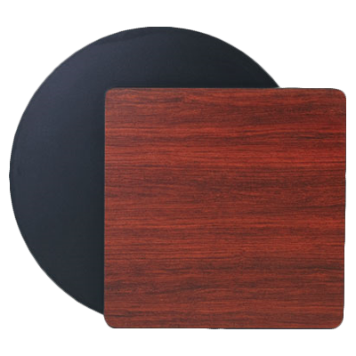 superior-equipment-supply - Royal Industries - Royal Industries Melamine Tops 24" Diameter Black/Mahogany Round Table Top