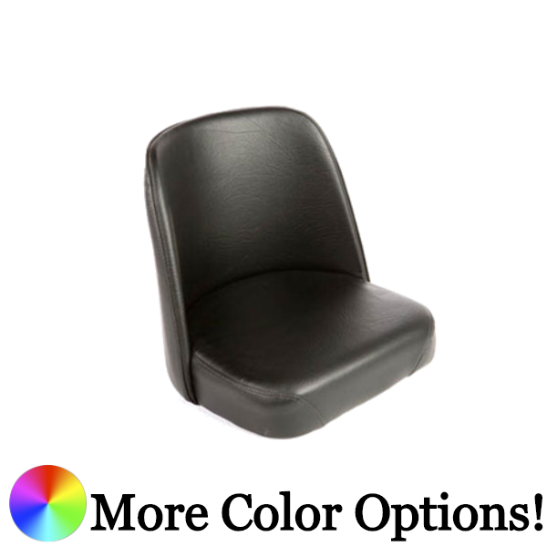 Oak Street Bucket Style Bar Stool Seat Only Black Vinyl