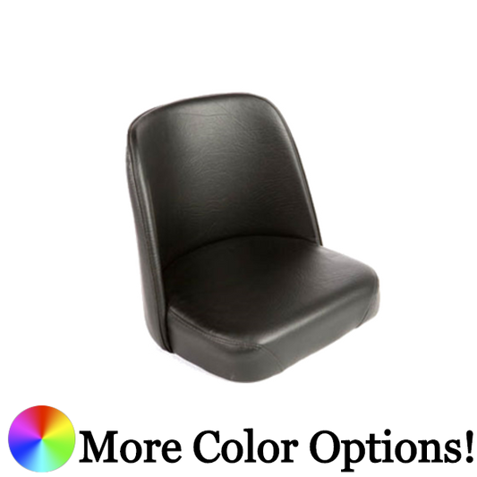 Oak Street Bucket Style Bar Stool Seat Only Black Vinyl