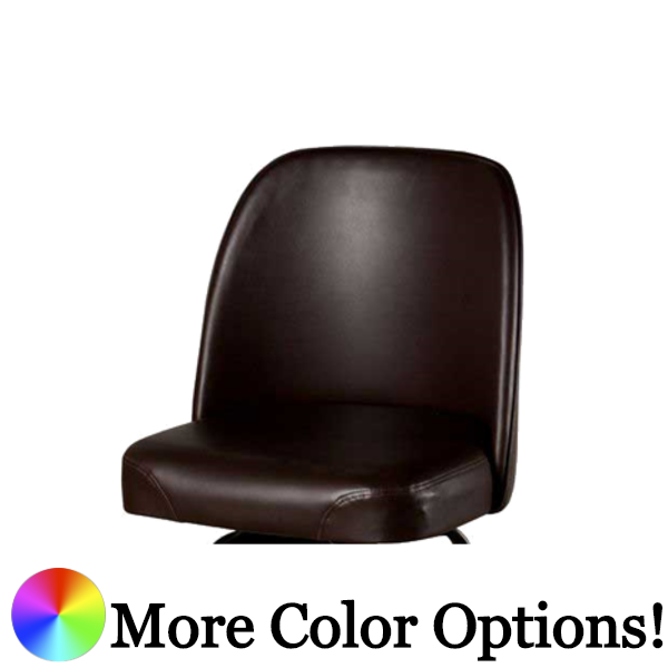 Oak Street Bucket Style Bar Stool Seat Only Espresso Vinyl