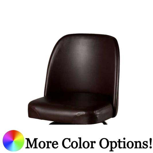 Oak Street Bucket Style Bar Stool Seat Only Espresso Vinyl