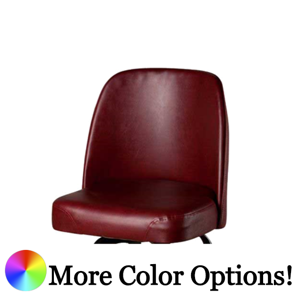 Oak Street Bucket Style Bar Stool Seat Only Wine Vinyl